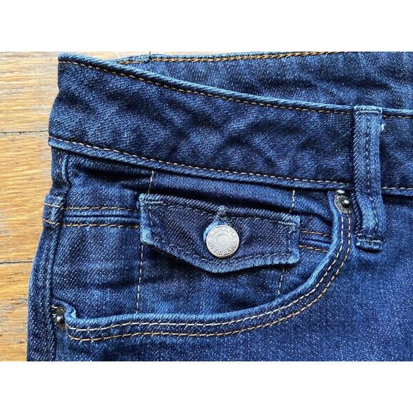 BANANA REPUBLIC Dark Wash Flared Jeans sz 4R (w30) - Picture 4 of 11